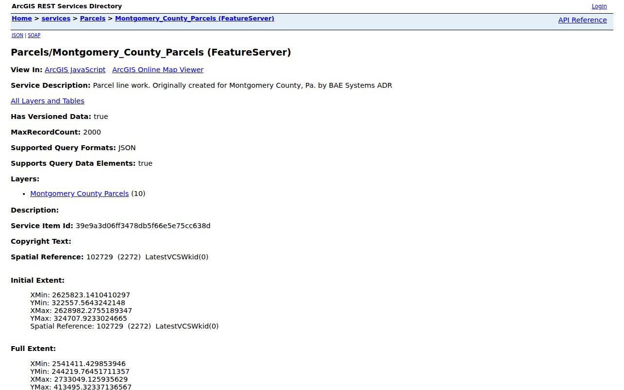 Lower Providence Township neighbors official GIS parcel service page
