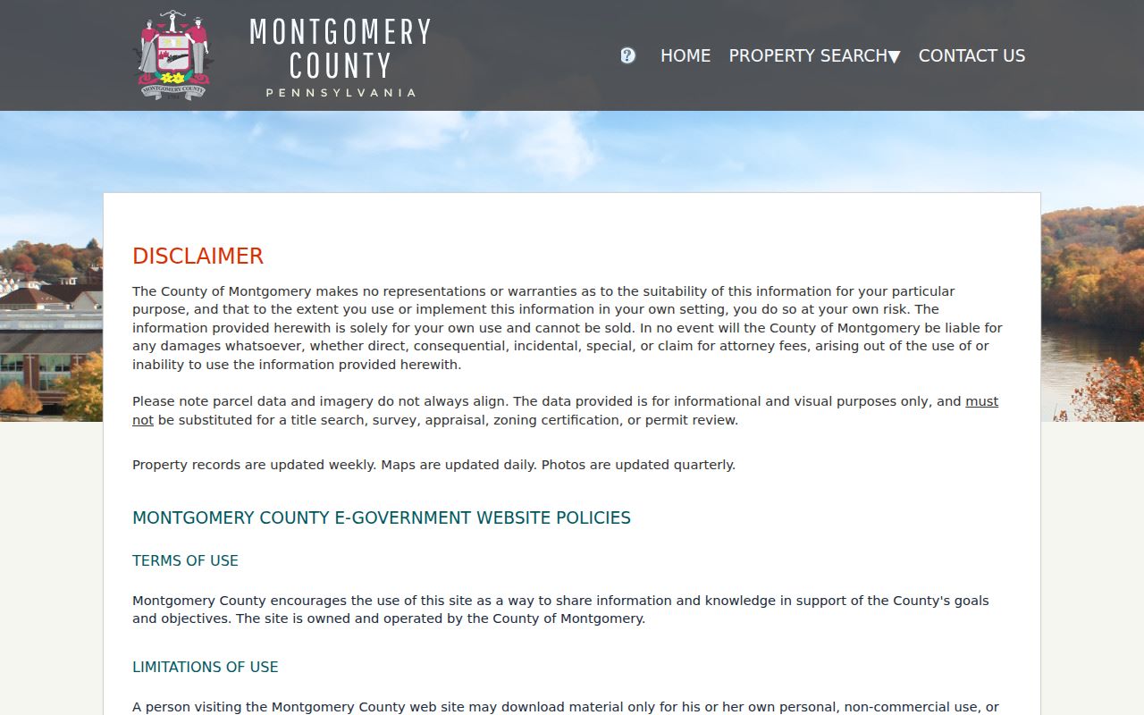 Lower Providence Township street directory official property address search